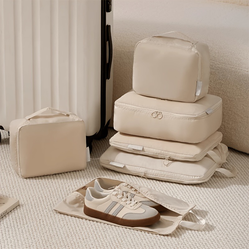 2pcs Portable Travel Shoe Storage Bags with Zipper and Handle