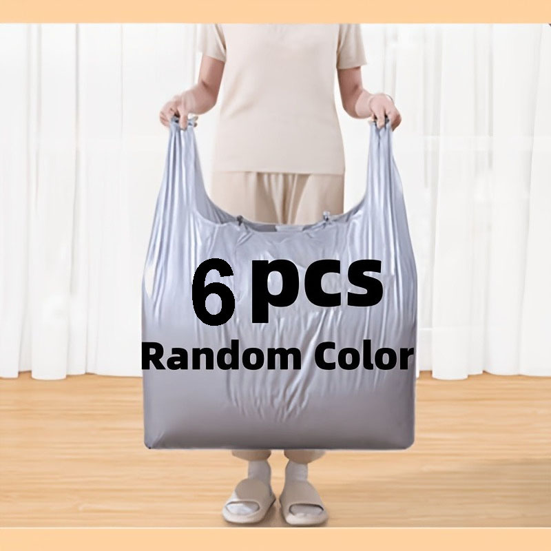 TEMU 4/6pcs Extra Large Storage Bag Set, Random Pattern, Designed To Hold Clothes, Bedding And Shoes, Large Capacity. Ideal For Moving, Dorm Life Or