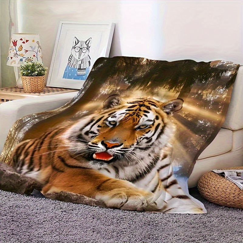 Throw Blankets Hispanic Tiger Blanket Shiartex Mexican Tiger