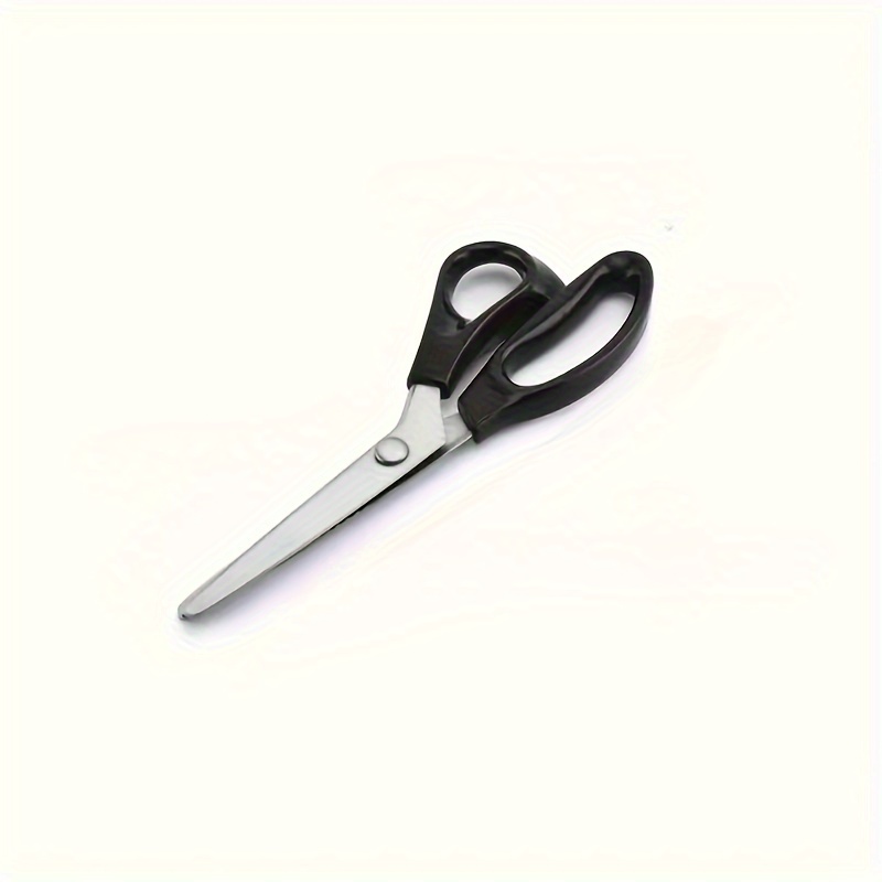 E-shop 1 Stück Professionelle Edelstahl-Schere mit gezackten Klingen - Scharfe gezackte Kanten, geeignet für Stoff, Leder, Nähen, Basteln, Büro,