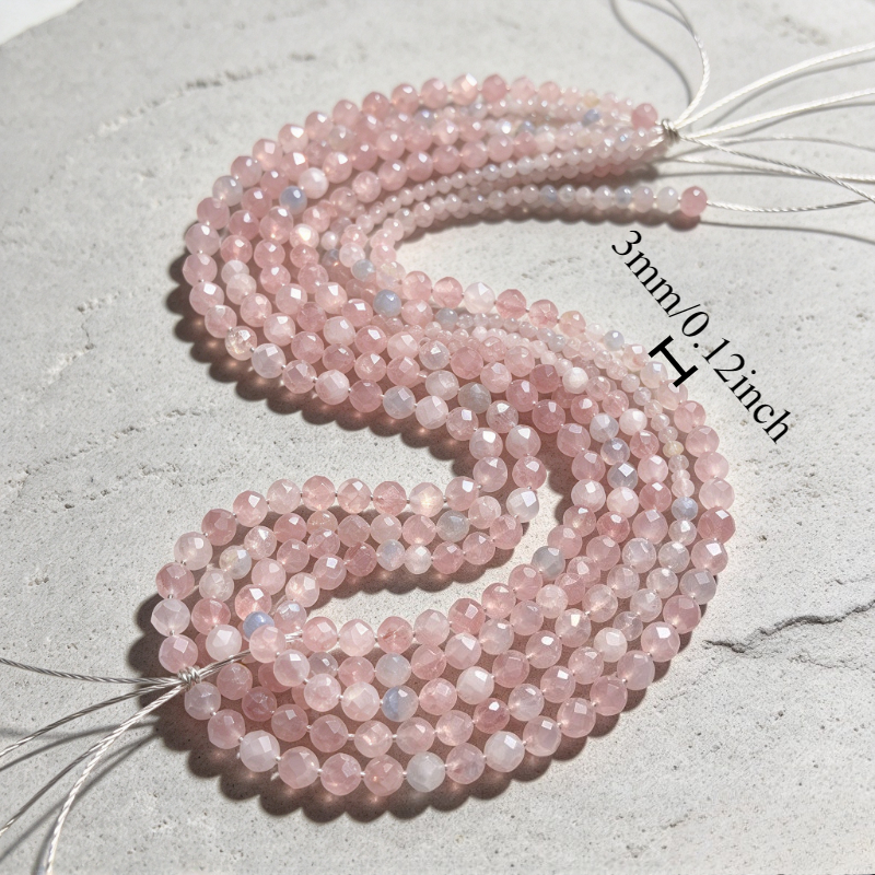 TEMU Perles naturelles de à facettes, fournitures pour bracelets, et boucles d'oreilles, perles décoratives unisexes pour chaussures, vêtements et