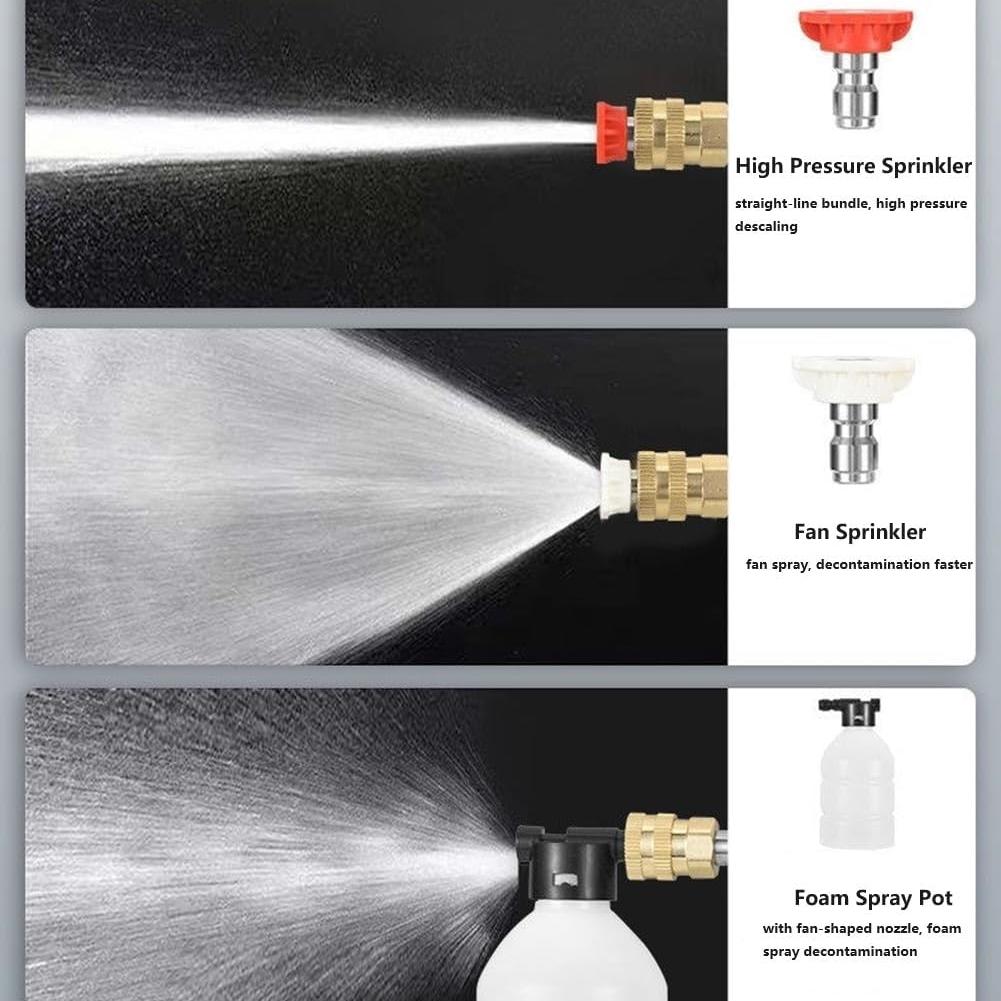 portable electric high cordless pressure washing machine heavy duty spray gun compatible with car driveway no tank for   garden plastic material battery powered no battery included Product details 5