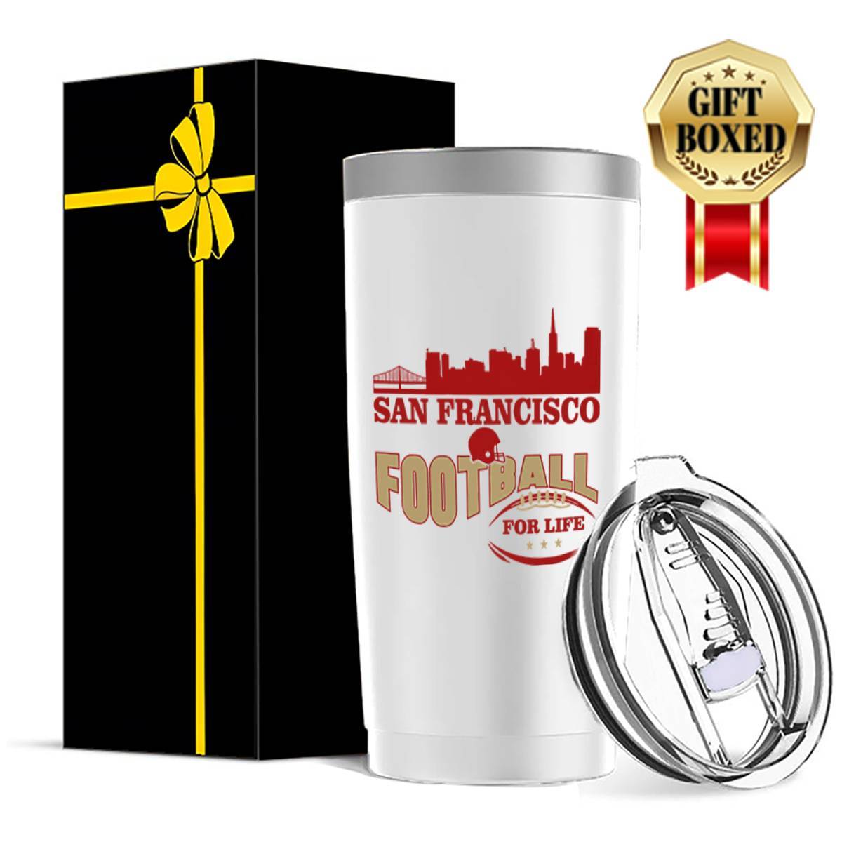 

San 20oz Steel Mug - Reusable Lid, For & Enthusiasts