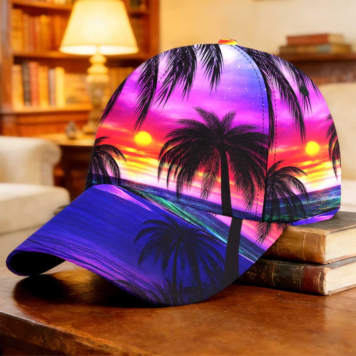 TEMU 1 Casquette de baseball "Rêve de tropical" Cadeau Fête des Pères Taille unique, respirante, légère, pliable, pour skateboard, étudiant, , cadeau