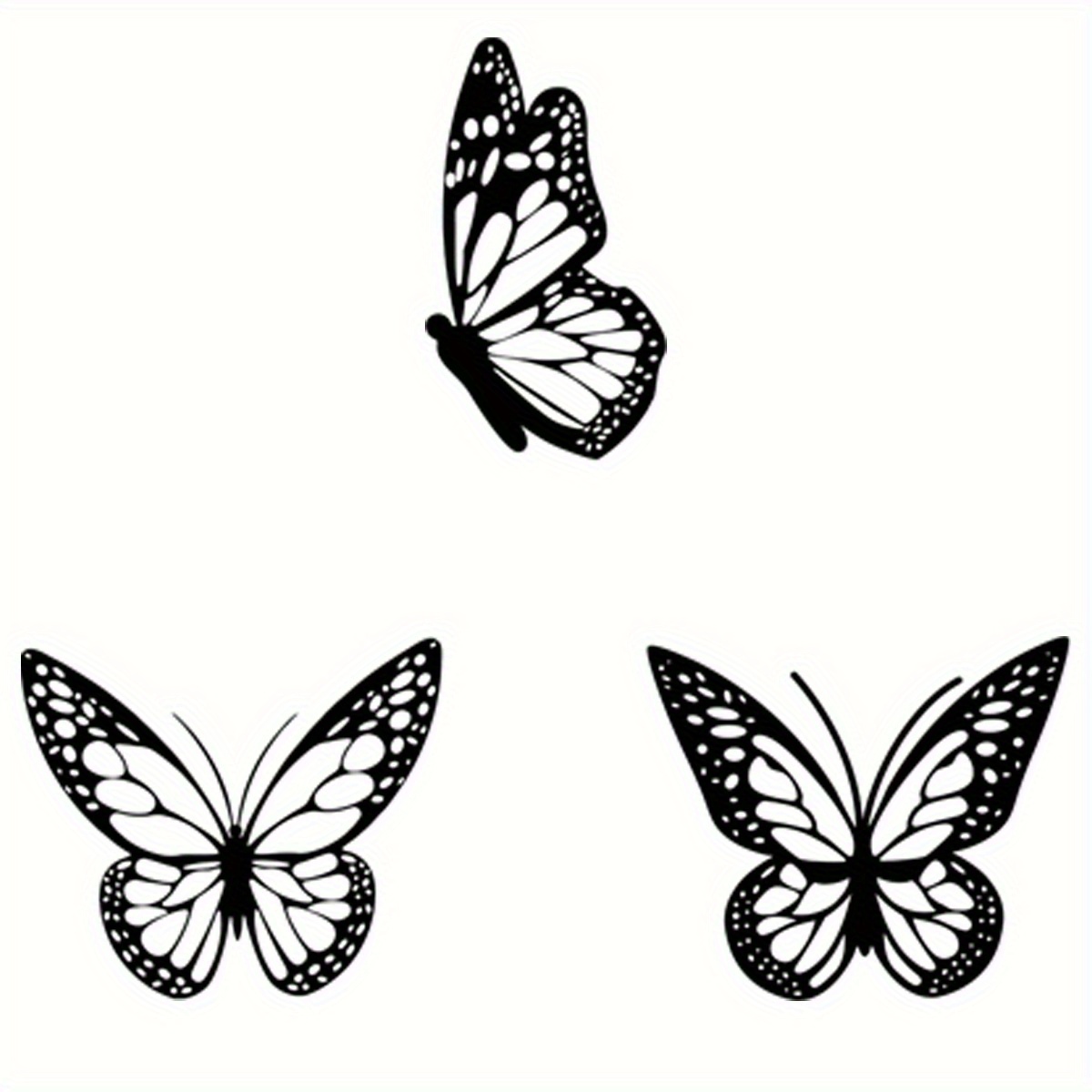 TEMU 2d Flat, 3pcs Set Acrylic Wall Sculpture, Indoor/outdoor Hanging Decoration, Suitable For Living Room, Bedroom, Garden