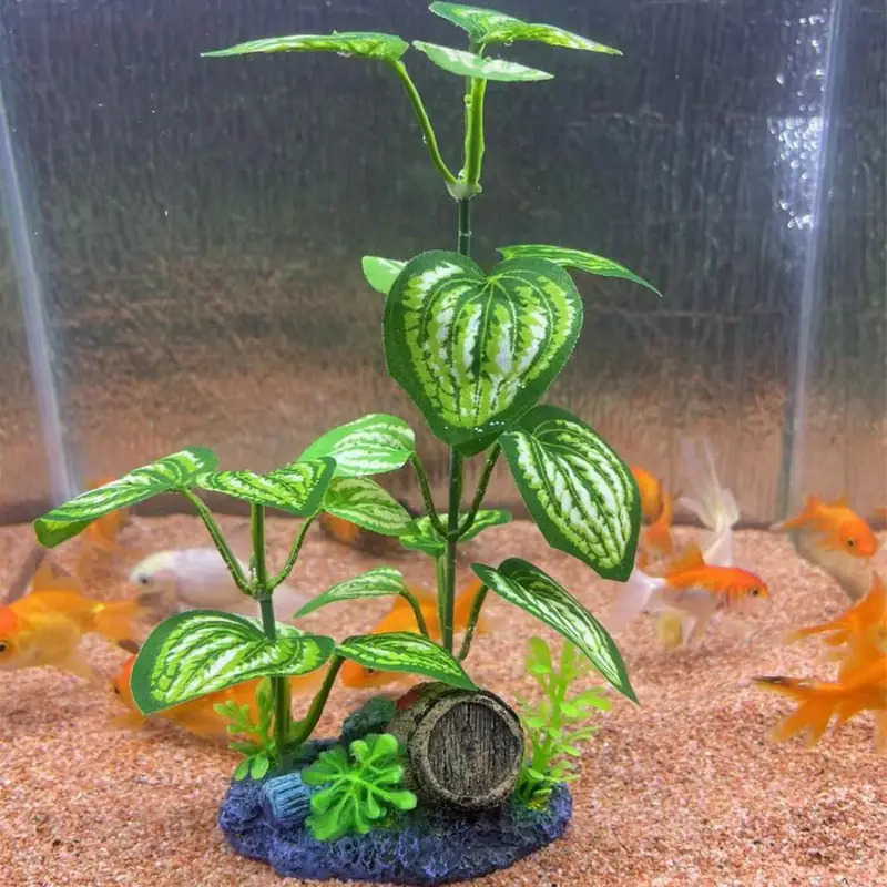 Piante Finte Acquario 16 Pezzi | Decorazioni Plastiche Sicure | Altezze 4-22cm | Senza Manutenzione - Foto 9