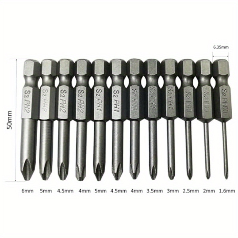 18pcs heavy-duty s2 steel magnetic screwdriver bit set with 1/4 hex shank & storage case - 2-inch long phillips/slotted bits, ph00-ph2 & sl4-sl6 sizes for diy, electronics, automotive repair - durable impact-resistant tool kit for home & (no power required), emergency professionals),  ,  ,  , precision tools,   design, diegrad tools, electronic hobbyists, garden tools Product details 2