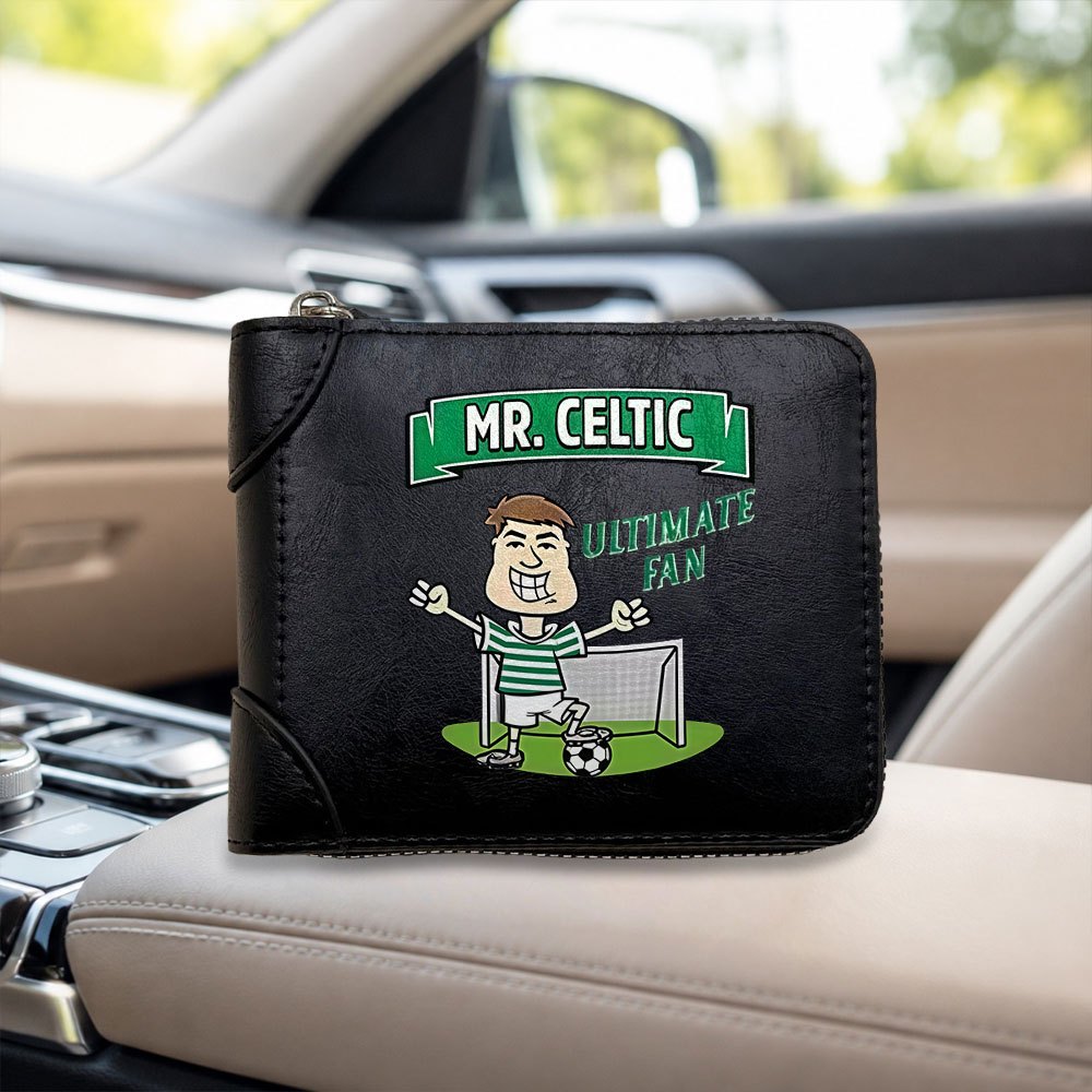 TEMU Celtic Fan Men's Wallet, Large Capacity Men's Purse, Multi-card Slot Men' Coin Purse, Portable Credit Card Id Holder Cash Storage Wallet,