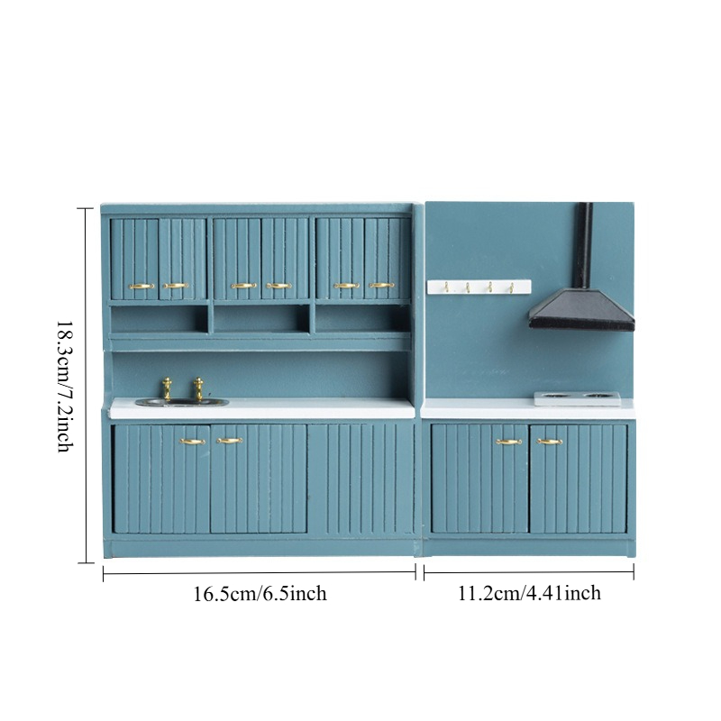 1:12 Scale Miniature Simulated Kitchen Furniture Set
