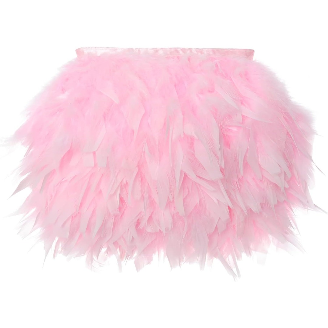 TEMU 1pc Pack, Width 10-15cm/4-6inch, Soft And Flowing Colorful Long-pile Trim. Multiple Colors . Ribbon- With For Strength And Tear Resistance. Cut,