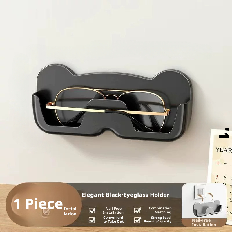 TEMU Wall-mounted Eyeglass Frames, Self-adhesive Eyeglass Storage Racks, Fashion Glasses Storage Boxes, Space-saving Eyeglass Frames For Bedrooms,