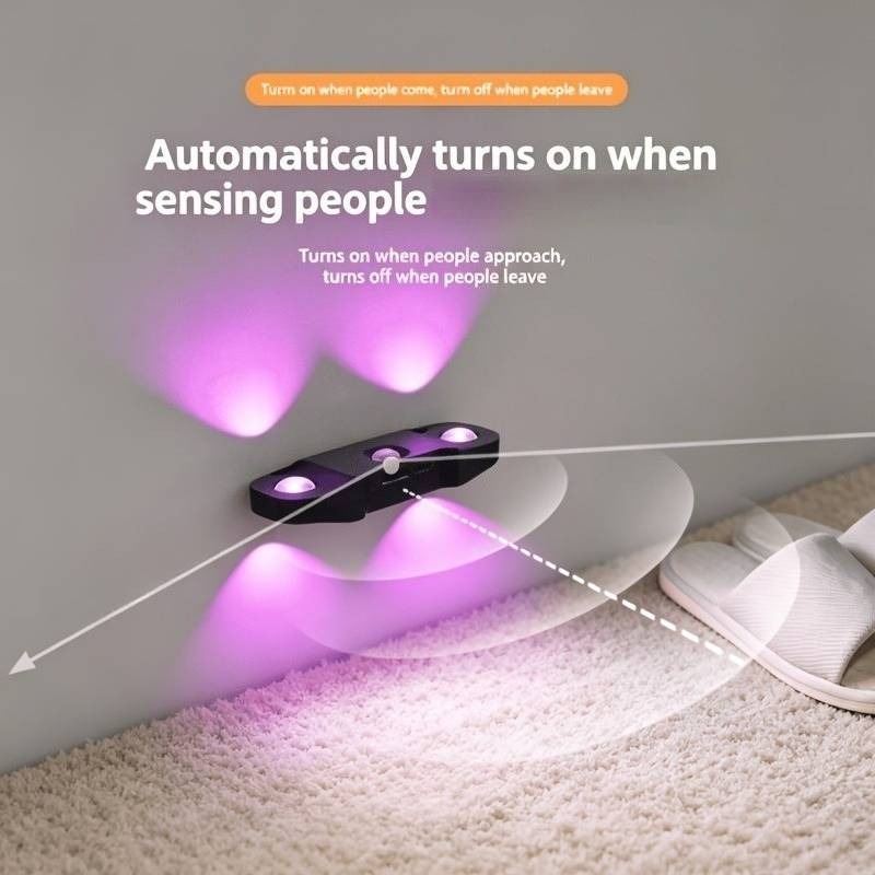 Creative Double-Eyed RGB Color-Changing Mood Wall Light with Motion Sensor