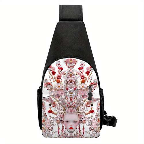 Waterproof Sling Backpack – Unisex Chest/Crossbody Bag, Oxford Fabric, Adjustable Strap, Small