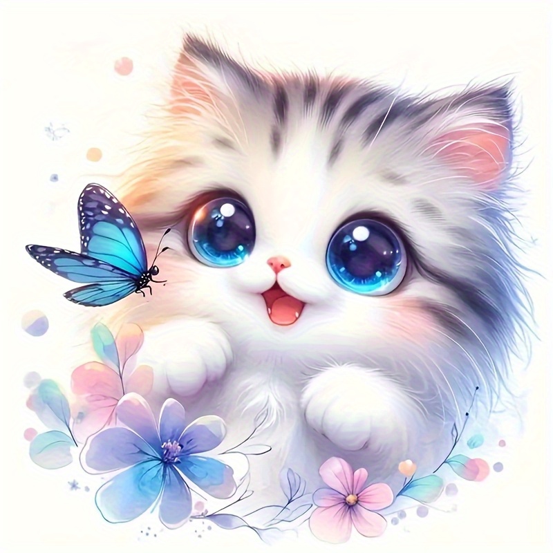 Adorable Cartoon Cat And Decal Stickers - Suitable For Cars, Laptops, Bottles, Trucks, Motorcycles, Windows, Walls - Unique Animal Decorative Stickers