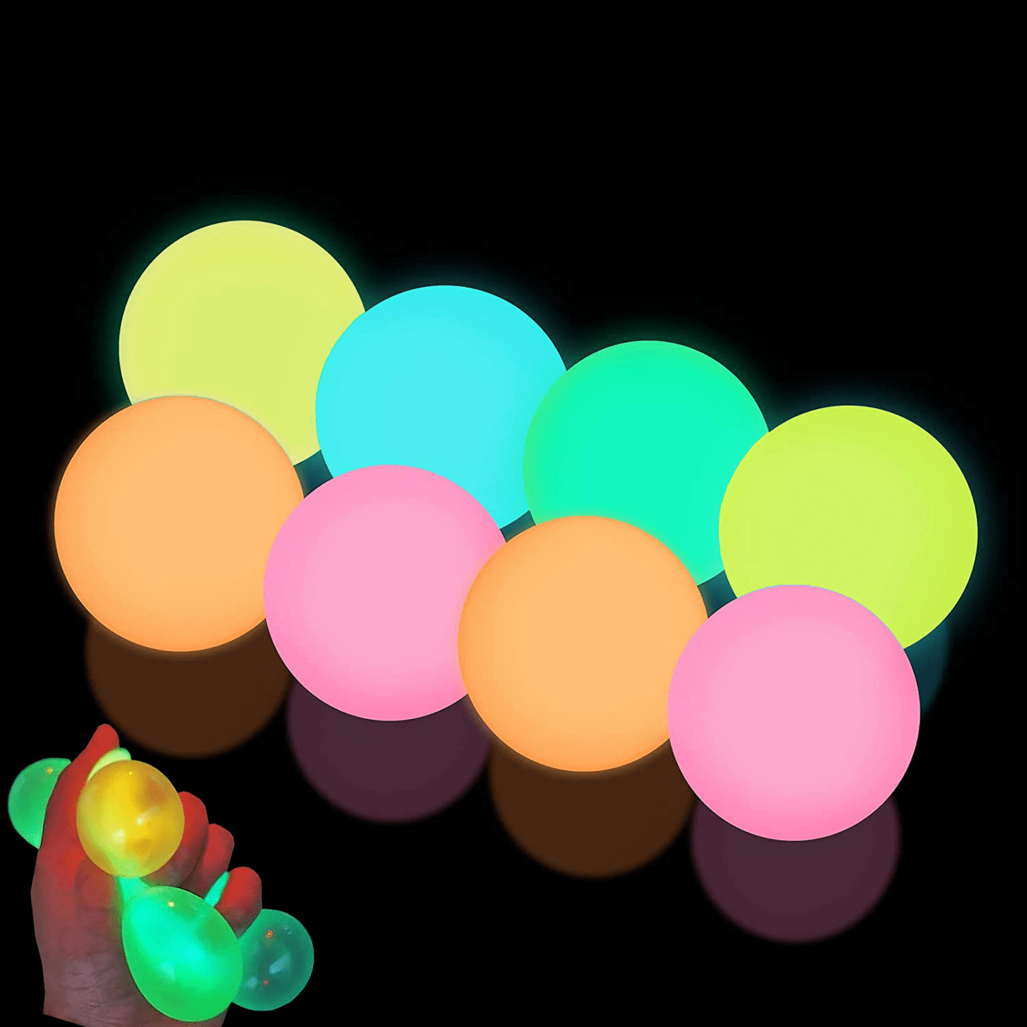 sticky wall balls sold on Temu United States