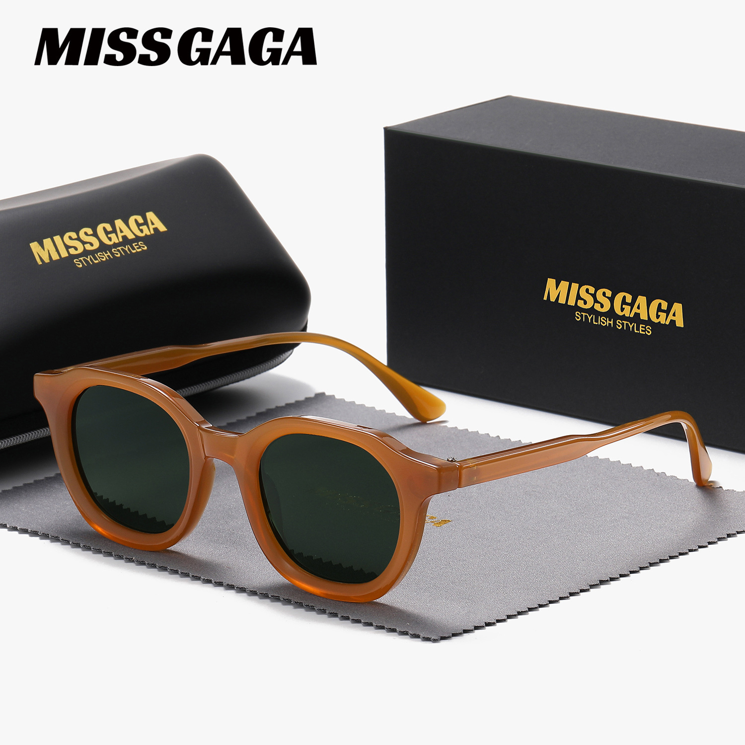 TEMU Missgaga Unisex Trend Glasses For Outdoor Drive Hiking Square Frame Glasses Uv400