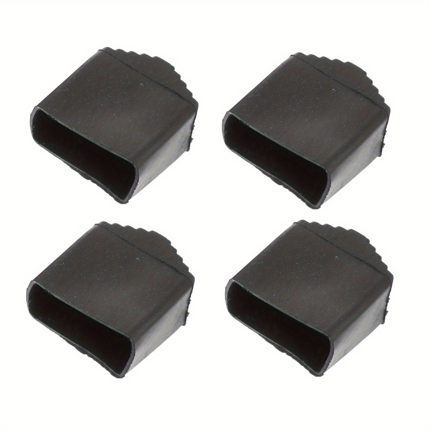 4pcs Ladder Foot Covers Anti-slip Protective Caps - Heavy Duty Rubber Feet Pads With Non-slip & Anti-rust Design For 40x20/30x20 Ladders, Construction Home Use