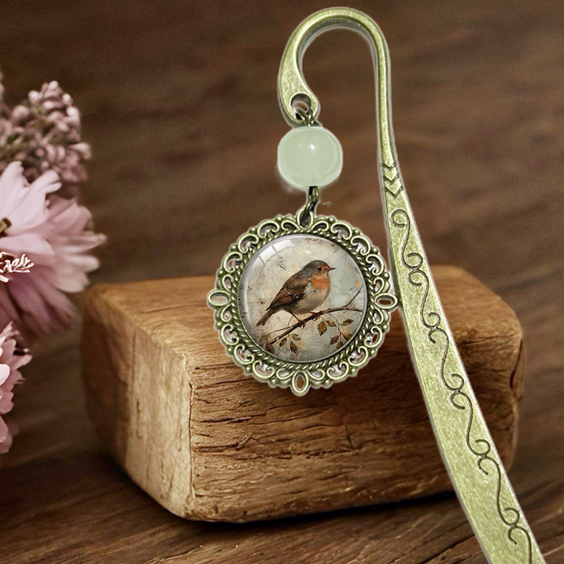 1pc Branch Robin Lace Bookmark Book Page Marker For Student Teacher Writers Readers