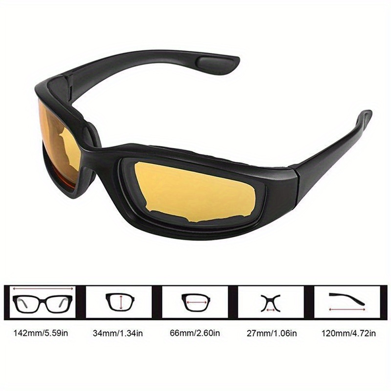 anti glare polarized motorcycle glasses pc lens anti fog Temu