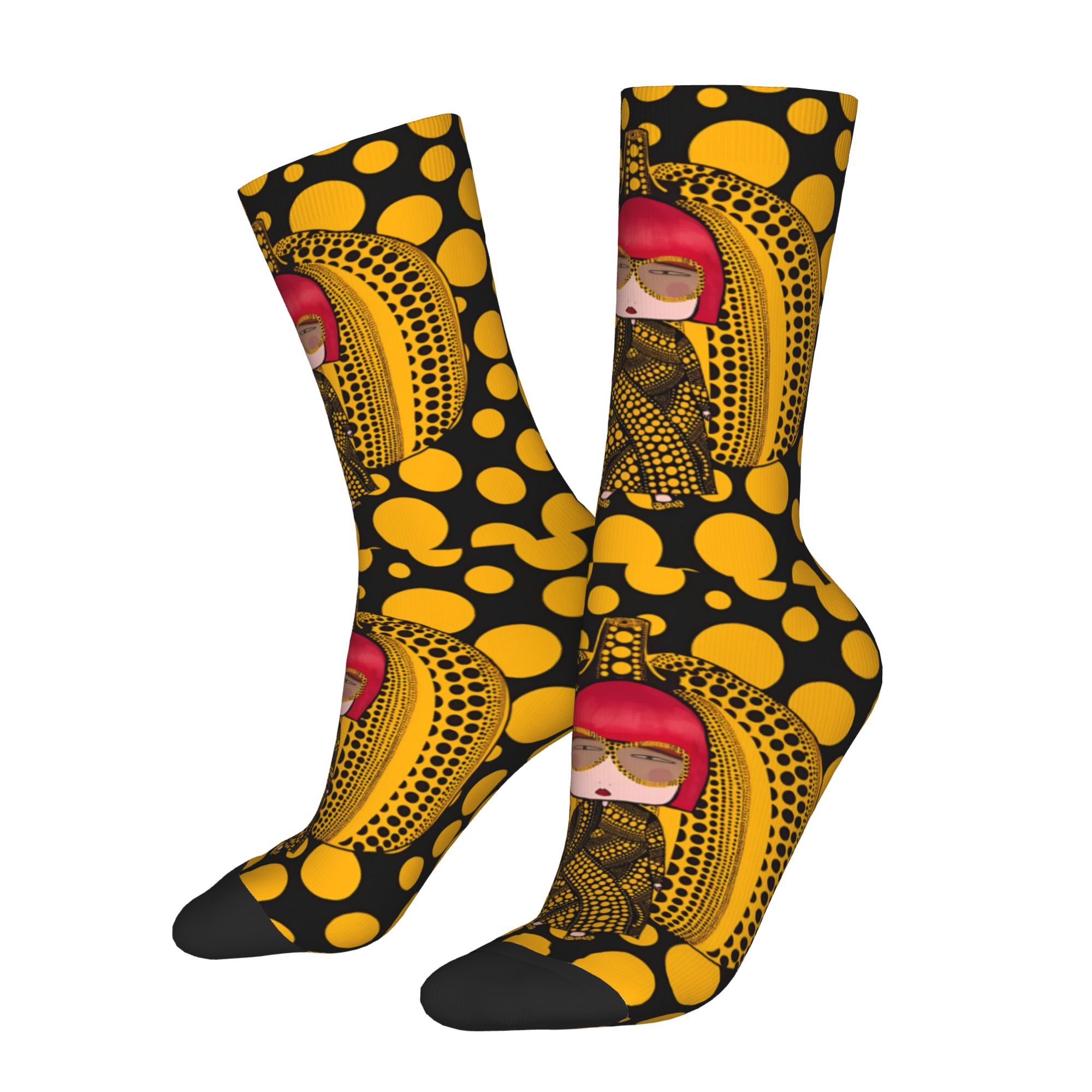 TEMU Sock Printed For Man Polyester2d Print Design