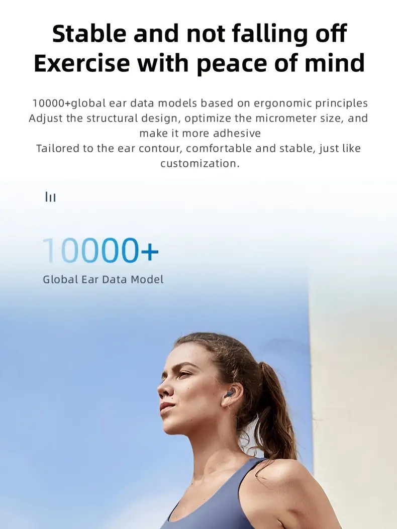 2025 Advanced Wireless Headphones - Touch Control, High-Quality Sound Suitable for Sports, Music, and Gaming- Compatible with IOS/Android