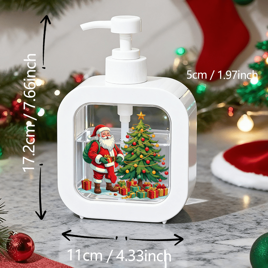 TEMU Contenedores de viaje portátiles reutilizables, dispensadores para baños domésticos, con bomba de - Regalos para el Papá Noel y árboles de