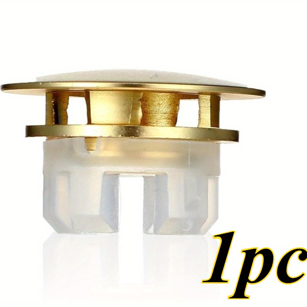 1pc Overflow Hole Stopper For Basin Sink, Double-layer Overflow Decorative Cover Plug, Washbasin Accessory, Suitable For Restroom Washstand, Shower Room, Bathroom, And Bathing Center