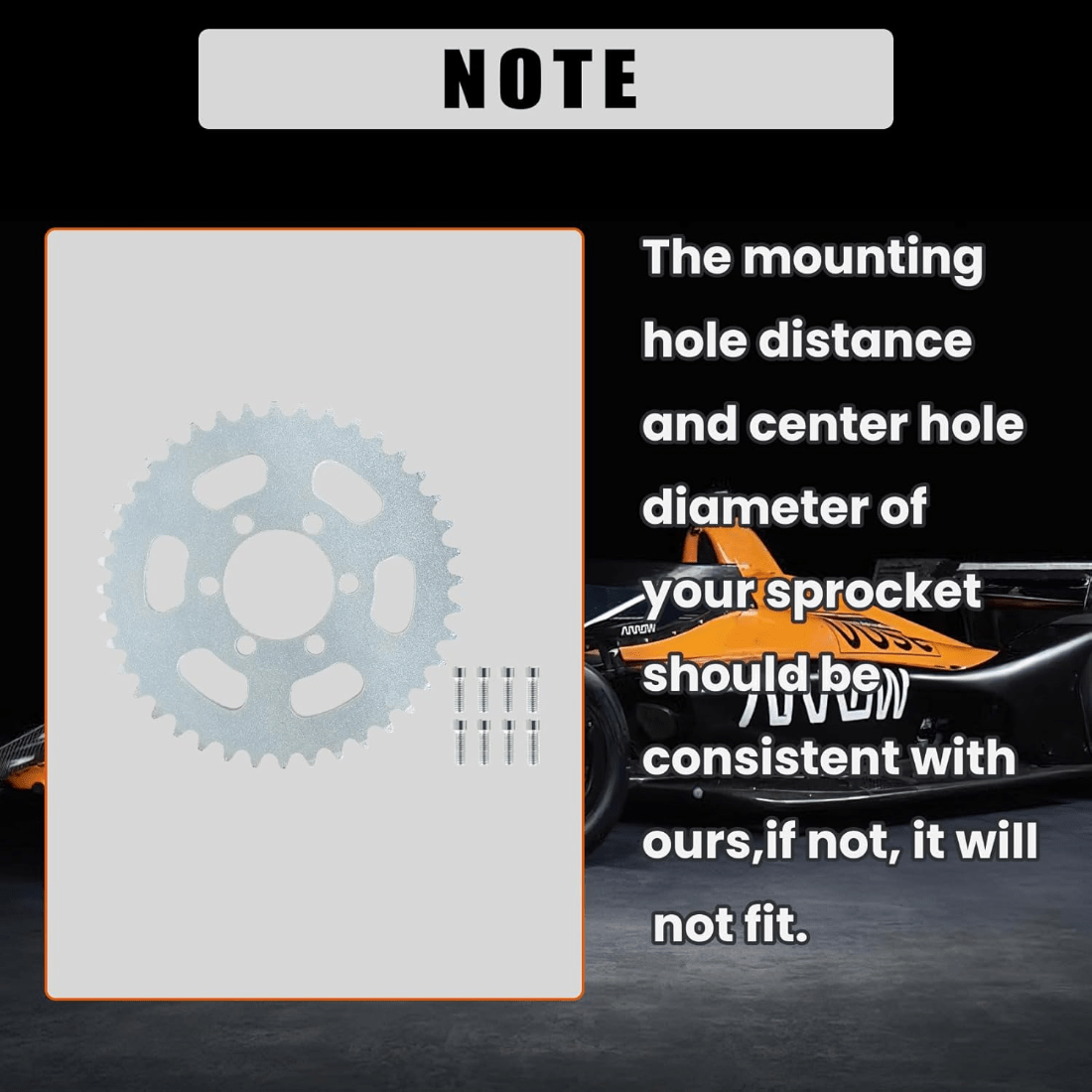 TEMU 35 Chain Sprocket 40 Teeth Rear Sprocket 5 Inch Replacement For Mini Bike Go Kart , Wflnhb