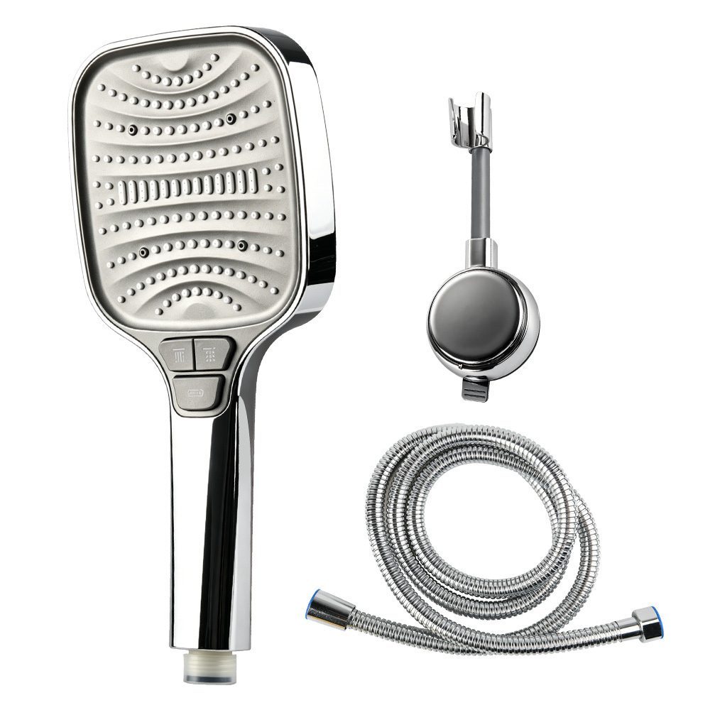 8 Water Flow , Large-area Handheld Showerhead, Pressure Boost And Water- Features, Universal Connector Compatible With All Types Of Bathroom Showerheads, Adjustable Mist Spray Function For Shower Use