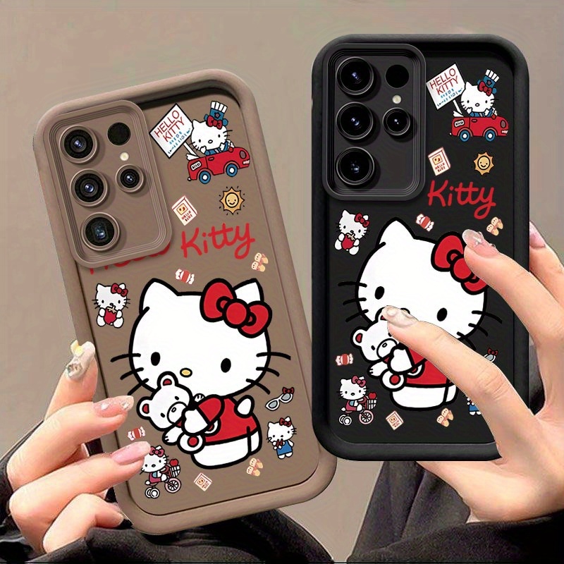 

Adorable Hello Kitty Patterned Case Suitable For S25, S24, S23, S22, S21 Ultra, S23, S21, S20fe, S21, S22, S23, S24, S25 Plus/a33 5g A53 5g, Transparent, Shockproof, Full Coverage Phone Case.