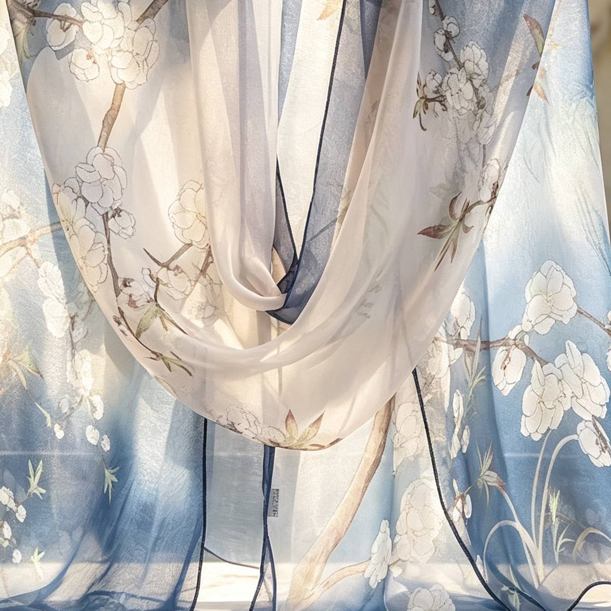 TEMU Women's 100% Silk Shawl Wrap - Bohemian Large Lightweight Suitable For Travel, Hiking & Daily Commuting, Breathable Non-stretch Suitable For