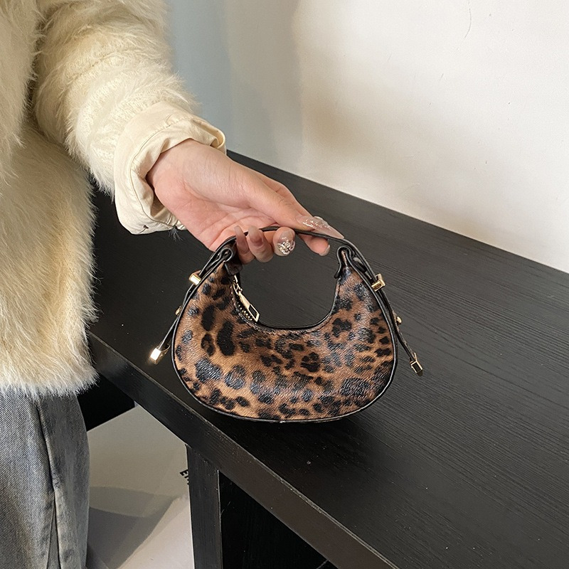 Leopard Print Handbag, Bag, Trendy Women', Casual Bag, Unique Bag