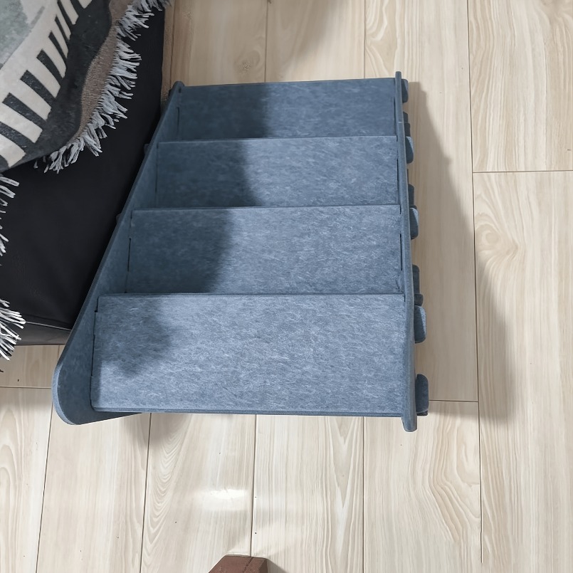 TEMU Multi-functional Pet Step Ladder: Four-step Detachable Dog Ramp, Cat Bed, Cat Scratching Post, And Four-tier Ramp. Features Widened, Deepened,