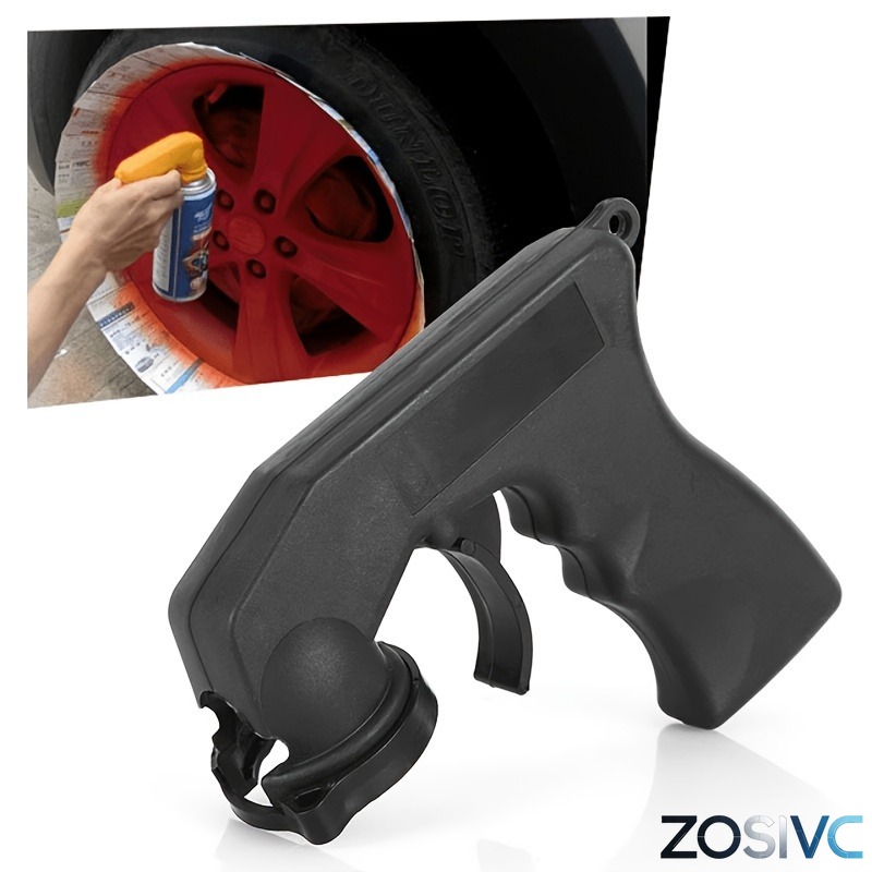 TEMU 1pc Self-spray Paint Assist Spray Gun - Compatible For Most Paint Cans, Labor-saving Paint Tool With Spray Tip Suitable For Automotive