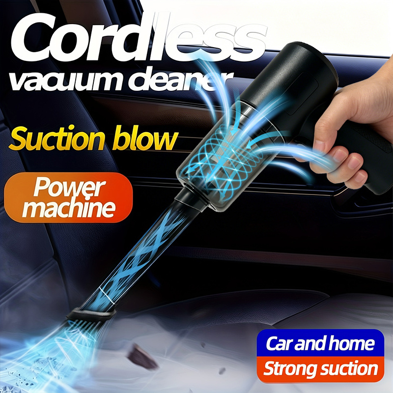 a dual purpose portable handheld vacuum cleaner that can   blow and   featuring usb charging and being suitable for use in cars offices and homes it has extremely strong   and is   durable