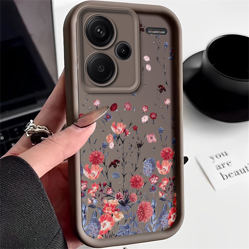 TEMU Phone Case - Silicone Phone Case With A For Redmi Note 13 Pro , Anti-drop And Shockproof Protection