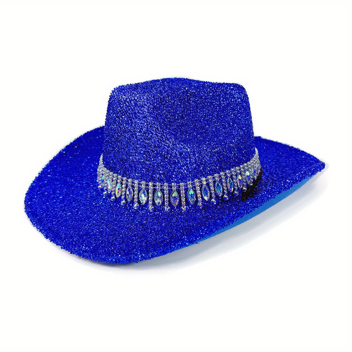 glitter black cowboy hat women western sparkly - Temu display picture 2