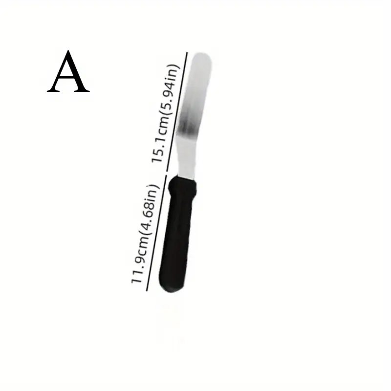 1pc heavy duty professional bakery spatula stainless steel palette knife with edge for smooth frosting decorating cakes cupcakes easy clean baking tool for home commercial kitchens halloween wedding birthday cakes durable pastry decorating knife cake baking supplies ergonomic handle blade dessert makers Product details 4