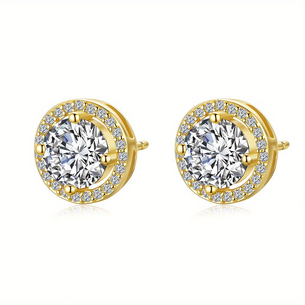 Moissanite Earrings for Daily Wear, Unisex Gift