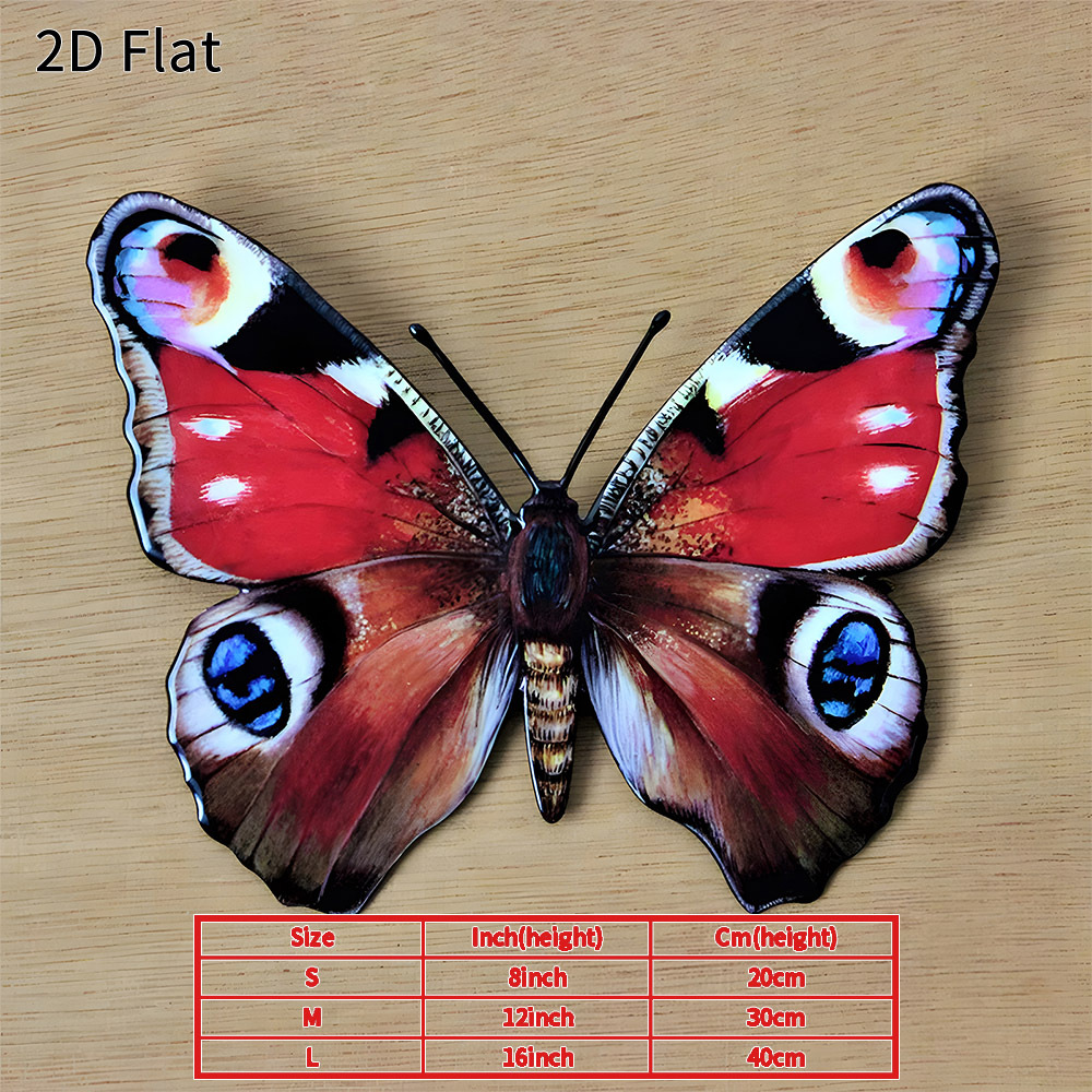 TEMU 2d Flat - 1pc Metal Wall Art 2d Flat Rustic Decor For Home Garden Patio Porch Long-lasting Waterproof Elegant Nature-inspired Sign Perfect Gift
