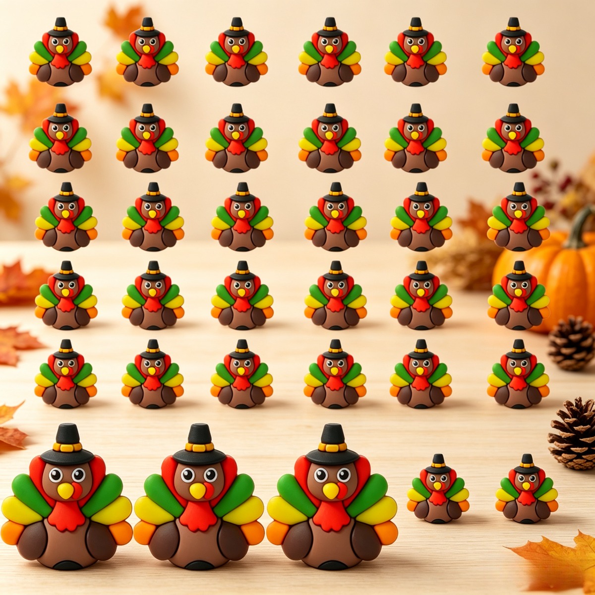 TEMU 32 New Thanksgiving Turkey Decorations Tabletop Ornaments Party Decorations