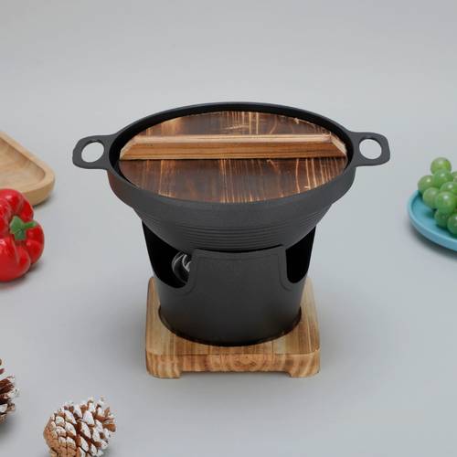 one person barbecue grill household outdoor mini barbecue grill non stick boiler carbon barbecue pan one person small hot pot