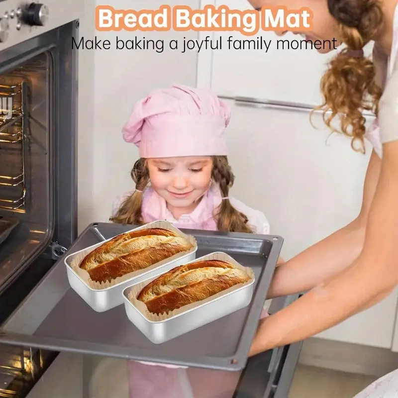9x5 inch pre- parchment paper loaf pan liners - disposable bread baking sheets for toast, cakes, banana breads - , heat distribution, home & professional kitchens, bread baking supplies, kitchen essentials, liner, durable kitchen item Product details 6