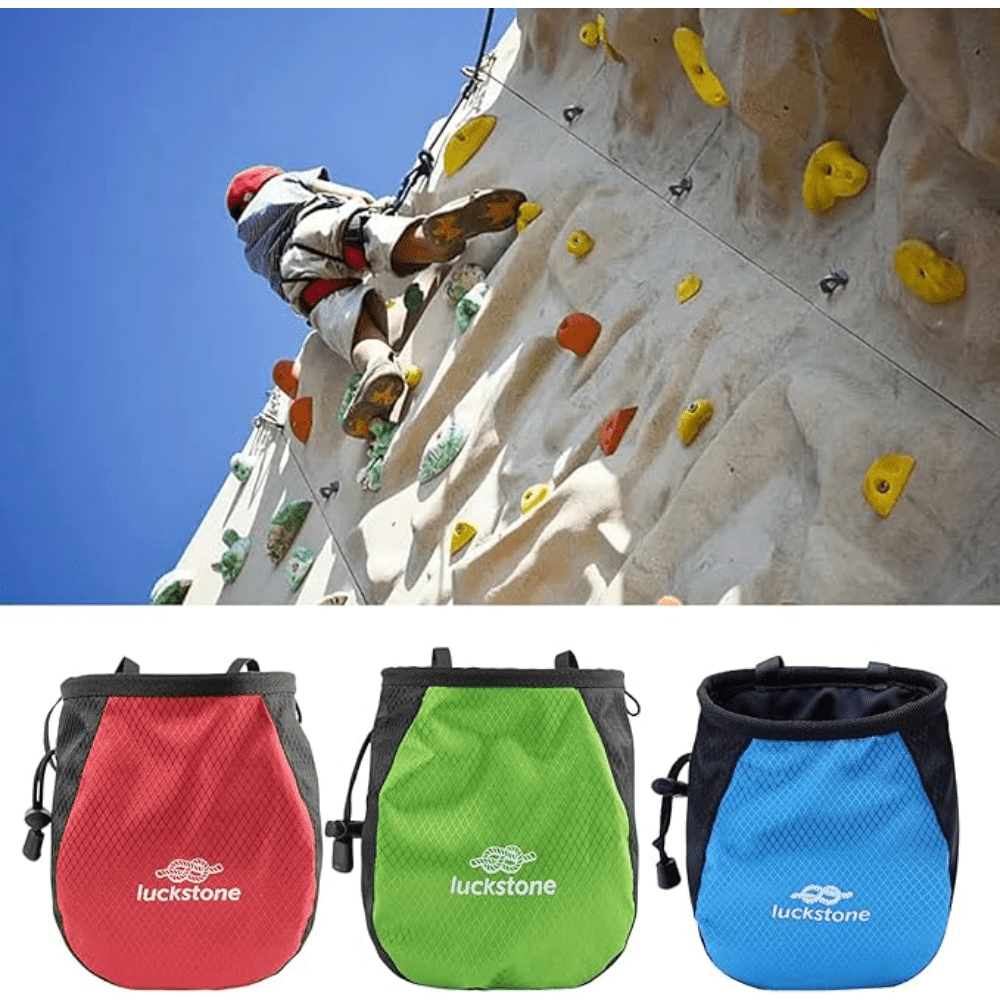 Rock Climbing Chalk Bag Outdoor Bouldering Magnesia Pouch Drawstring