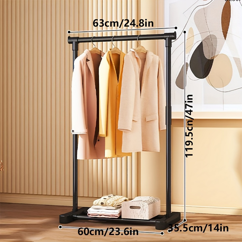  metal clothes rack indoor outdoor vertical hanger for home balcony storage space saving design with hooks drying racks details 0