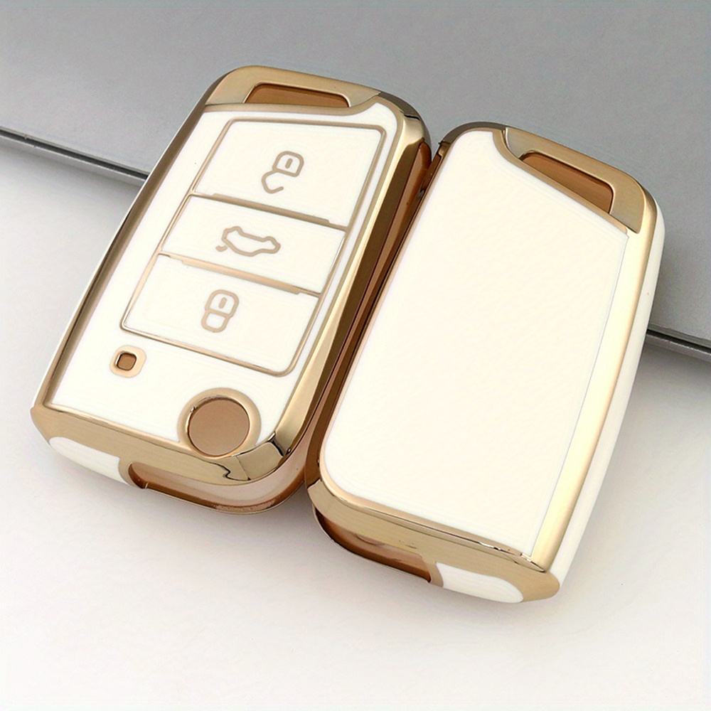 1 Tpu Car Key Case, Compatible With For Mqb, Golf 7, , Tiguan, , Octavia, , Seat - 3- Protector, A Present For A