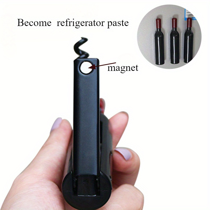 Abrillantador de Vino de Acero Inoxidable, Portátil Multifuncional con Diseño de Espiral Fácil de Girar y Función de Almacenamiento Conveniente