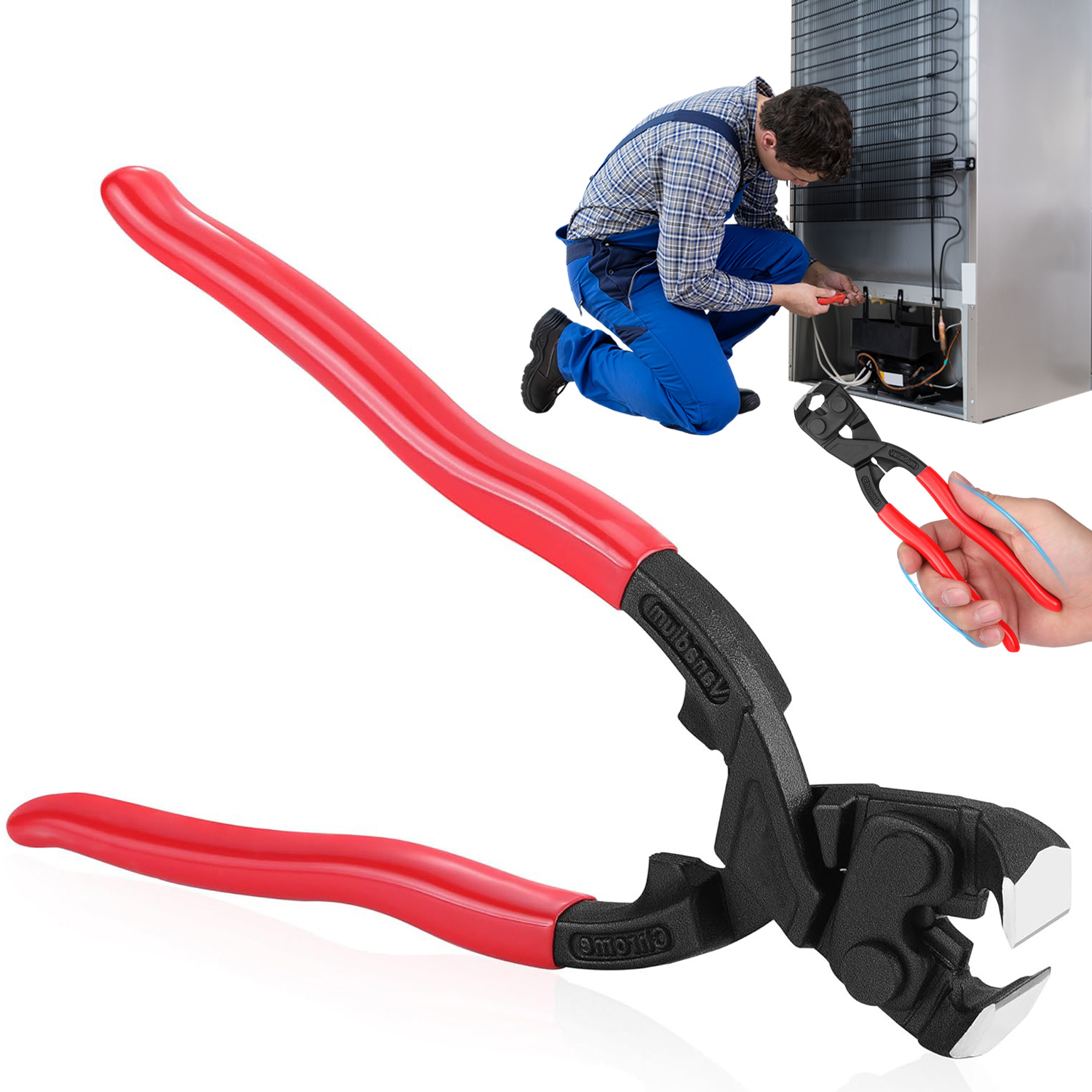 End Cutting And Nail Pulling Pliers, Designed For Removing Nails From Flooring, Wood Crates, Frames, And Tire Repair, Design For Easy Extraction