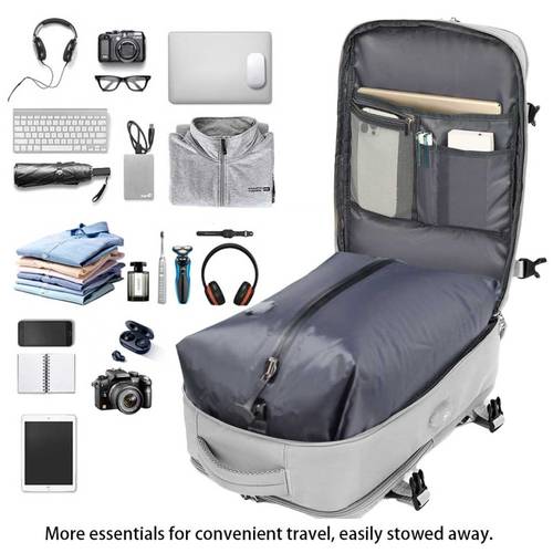 mochila de compresión al vacío (con bomba de aire), mochila de viaje, de gran capacidad y para viajes de negocios, senderismo y camping