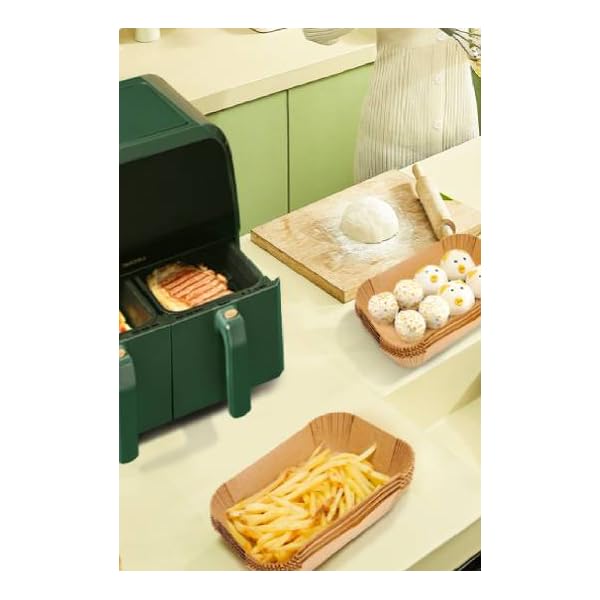   air fryer paper liners disposable, 200pcs 8inch airfryer oven insert parchment paper sheets round, non stick food grade baking liner for 5qt/6qt/7qt/8  fryer basket, air fryer liners non stick, special paper for airfryer, air fryer  , kitchen baking tools,  , disposable sheets, nonstick surface,   material, heatresistant paper, cooking liners, busy families, meal preppers Product details 2